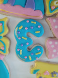 Custom Fancy cookie order , 1 dozen custom cookies