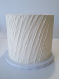 WEDDING  Cake, 8 inch cake, Rustic slanted angled ridged cake