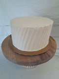 Custom Wedding Cake slanted ridge design, you add your own topper or florals