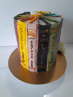 BIRTHDAY CAKE, custom book themed cake 6 inch round