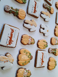 Baby shower “a little pumpkin is on the way” Fall themed baby shower COOKIES  royal icing DECORATED -COOKIES