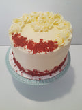 Birthday Cake, Custom RED VELVET birthday cake, 8 inch,
