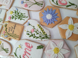 Wildflower Custom Cookie Order, 1 dozen custom cookies, Wild and one-derful themed