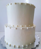Wedding cake, 2 tier WEDDING CAKE 10"/8" round tiers