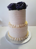 2 tier Wedding Cake, 8”/6” round tiers