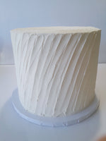 WEDDING  Cake, 8 inch cake, Rustic slanted angled ridged cake