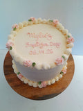 Custom Baptism cake, 6” or 8” round available