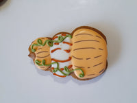 Baby shower “a little pumpkin is on the way” Fall themed baby shower COOKIES  royal icing DECORATED -COOKIES