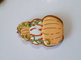 Baby shower “a little pumpkin is on the way” Fall themed baby shower COOKIES  royal icing DECORATED -COOKIES