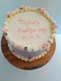 Custom Baptism cake, 6” or 8” round available