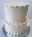 Wedding cake, 2 tier WEDDING CAKE 10"/8" round tiers