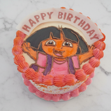 Cake, 8” Cake birthday buttercream , birthday cake 8 inch round, birthday cake for girls character cake