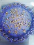 purple cake with gold details by 23sweets.com
