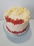 Birthday Cake, Custom RED VELVET birthday cake, 8 inch,