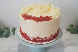 Birthday Cake, Custom RED VELVET birthday cake, 8 inch,