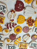 Renee Custom Fall cookie order , 1 dozen custom cookies