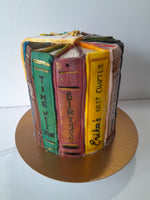 BIRTHDAY CAKE, custom book themed cake 6 inch round