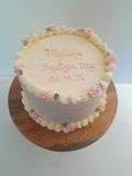 Custom Baptism cake, 6” or 8” round available