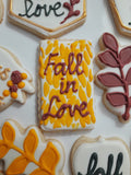 Renee Custom Fall cookie order , 1 dozen custom cookies