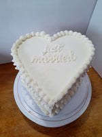 WEDDING HEART CAKE Heart cake 8 inch wedding cake 8 inch