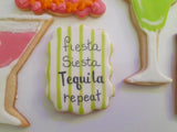 Cookies bachelorette custom drink themed COOKIES  royal icing DECORATED