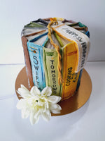 BIRTHDAY CAKE, custom book themed cake 6 inch round