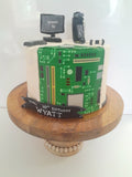 Cake, Custom PC THEMED cake 8 inch birthday cake. Cake