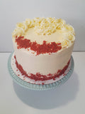 Birthday Cake, Custom RED VELVET birthday cake, 8 inch,