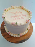 Custom Baptism cake, 6” or 8” round available