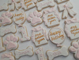 One Golden Year, cookie order , 1 dozen custom cookies