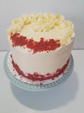Birthday Cake, Custom RED VELVET birthday cake, 8 inch,