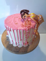 CAKE “Dirty30” cake with doll , 8 inch round