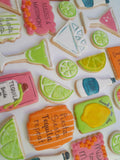 Cookies bachelorette custom drink themed COOKIES  royal icing DECORATED
