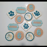 Dog cookies, birthday cookies, 23sweets.com custom cookie set, 