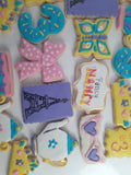 Custom Fancy cookie order , 1 dozen custom cookies