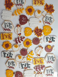 Renee Custom Fall cookie order , 1 dozen custom cookies