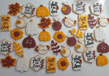 Renee Custom Fall cookie order , 1 dozen custom cookies