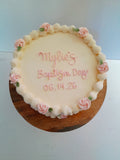 Custom Baptism cake, 6” or 8” round available