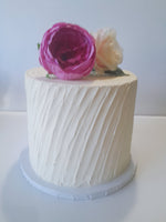 WEDDING  Cake, 8 inch cake, Rustic slanted angled ridged cake