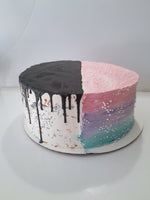 Custom cake,  birthday cake, pull apart 2 part cake