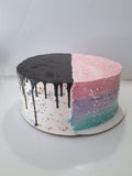 Custom cake,  birthday cake, pull apart 2 part cake