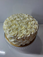 10” Cake with buttercream rosettes with or without gold/silver dragees