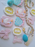 Cake and 1 dozen decorated themed sugar cookies, custom order, one silly Goose themed