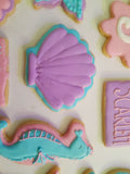 COOKIES, Mermaid cookies , 1 dozen custom cookies for girls