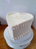 WEDDING Heart cake , anniversary cake, 8 inch wedding cake 8 inch, heart cakes