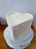 WEDDING Heart cake , anniversary cake, 8 inch wedding cake 8 inch, heart cakes