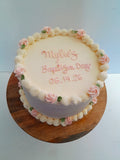 Custom Baptism cake, 6” or 8” round available