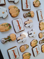 Baby shower “a little pumpkin is on the way” Fall themed baby shower COOKIES  royal icing DECORATED -COOKIES