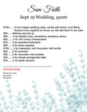 Sam f wedding balance