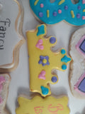 Custom Fancy cookie order , 1 dozen custom cookies